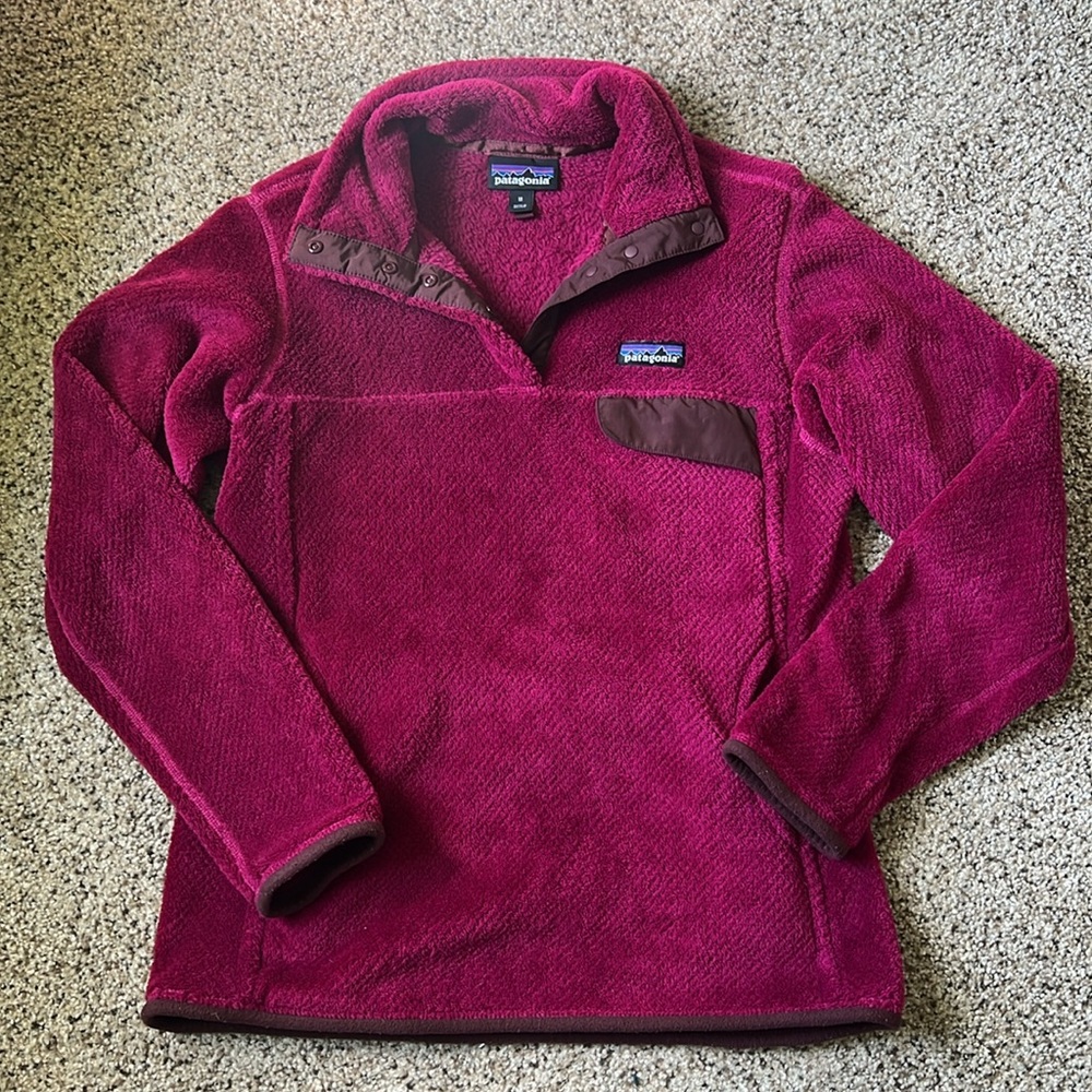 Patagonia Re-Tool SnapT Pullover in Rubellite  Pink size M